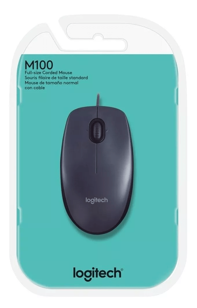 Mouse Logitech M100 Usb Preto - 910-001601