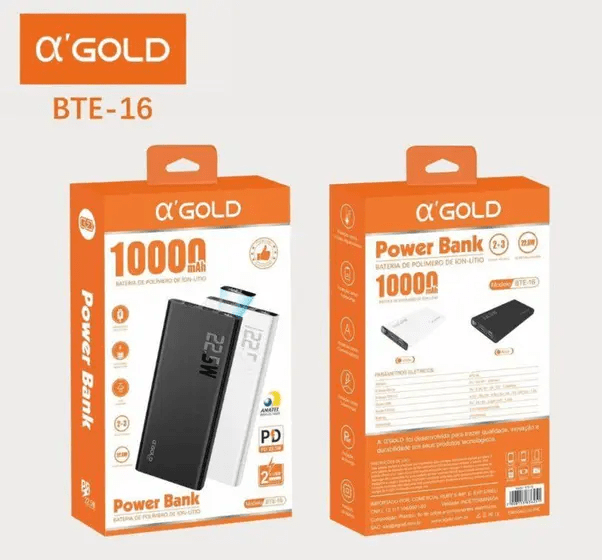 POWER BANK GOLD 10.000 MAH BTE16