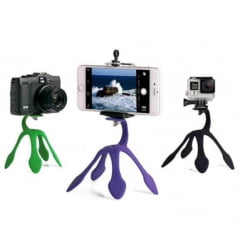 Suporte Flexível para Celular e Câmera Fotográfica Roxo ZMM-01