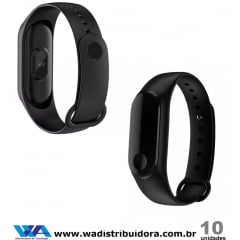Relógio Tipo Pulseira Inteligente M3 Bluetooth Mede Batimentos Tira Pressão Arterial Importado Com Função Bluetooth Full
