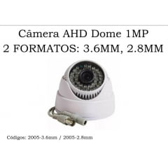 Câmera Segurança Vigilância Dome Com Infra 2010 Ahd 1mp 2.8mm