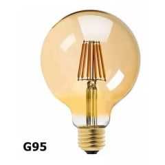 Lâmpadas Led Filamento 4w G95 Vintage Retrô Bivolt