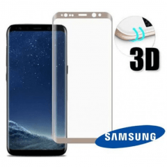 Película de Vidro 3D para Samsung A8 - Cor Branca