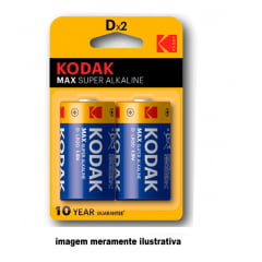 Pilha Kodak D super alcalina