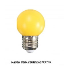 10 Lâmpadas Bolinha Led G45, Luz Amarela De 1w, 110v - Ctb