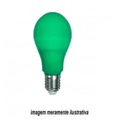 10 Lâmpadas  Bulbo 7w E27 bivolt - Verde 