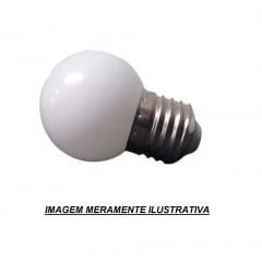 10 unidades de Lâmpada Bolinha Bulbo De LED 3W Bivolt Econômica Branco Frio 6500K E27 