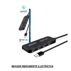 caixa master 60 unidades Hub USB 2.0 480Mbps expansão 4 em 1 UH-25X com carregamento smart a 4 portas 
