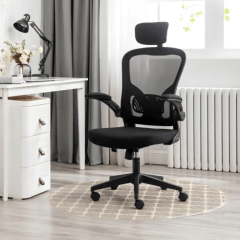 Cadeira Escritorio Ergonomica Giratória e com Altura Ajustavel METALRED M616 - PRETO