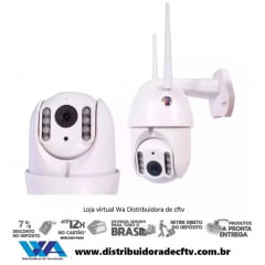 Câmera Speed Dome IP PTZ WiFi V-307R Visão Noturna Full HD Monitoramento Externo Inteligente