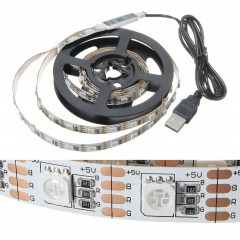 Fita led 3m Rgb 3528 180 Led Smd Flexível Luz 5 Volts