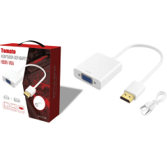 Conversor HDMI para VGA com Áudio Tomate MTV-603 Full HD 1080p