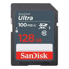 MEMÓRIA SDHC 128GB SANDISK ULTRA 100MB/S C10