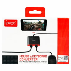 Adaptador De Teclado e Mouse Para Smartphone Tablet IPEGA - PG-9096
