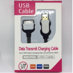 CABO USB PARA IPHONE 3-4-4S - IPAD 3