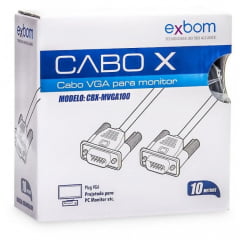 Cabo Vga 10 Metros Caixa Display Exbom - CBX-MVGA100