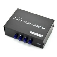 Seletor Chaveador Switch Vga 1x4 Ou 4x1 Monitor (15-4)