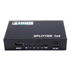 Splitter Distribuidor Hdmi 1x4 3d Divisor Full Hd 1.4 1080p