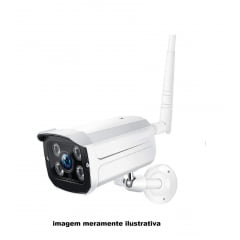 Camera Ip Externa A Prova D Agua Wifi Visao Noturna Hd Ip65
