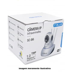 Câmera Ip Monitoramento Wifi 3 Antenas Onvif Semi SC-B3
