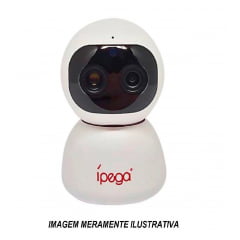 Câmera IP Wi-Fi Auto-Tracking Ípega KP-CA178 FullHD Reconhecimento Facial Zoom 10x