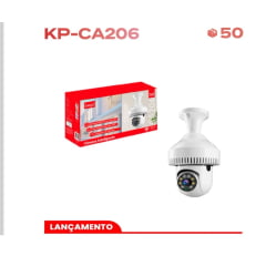 Câmera IP Wi-Fi KP-CA206 2MP Full HD com Visão Noturna e Monitoramento pelo Celular