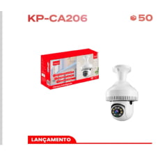 Câmera IP WiFi 2MP KP-CA206 Full HD Monitoramento Remoto