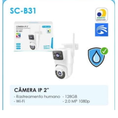 Câmera IP PTZ WiFi Lente Tripla SIGMA-4824