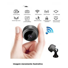 Mini Espiã Câmera A9 Segurança Wifi Sensor Movimento Notu