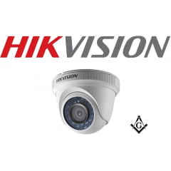 Câmera Dome Hikvision DS-2CE56C0T-IR 1 megapixel 720p resolution 40 m IR distance