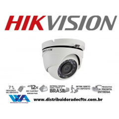 Câmera de segurança Hikvision DS-2CE56C0T-IRM infra vermelho