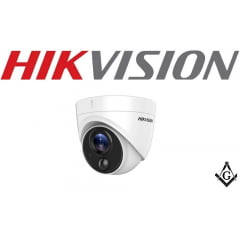 Câmera Dome Hikvision DS-2CE71D8T-PIRL Full Hd 1080p, 20 mts, infra vermelho, exir, smart IR, Icr, 0.005 lux, Ultra Low Light (Lente 3,6mm)