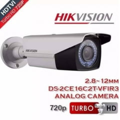 Camera Hikvision Ds-2ce16c2t-vfir3 (2.8-12mm) Bullet Hd Tvi Ir Ate 40m -1.3 Mega Lente 2.8-12mm
