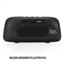 Caixa De Som Vintage Bluetooth Usb Vc-m270bt Preta Infokit