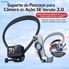 Suporte de Pescoço TELESIN | Magnético para Celular