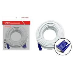 Cabo VGA 15 Metros Tomate MVG-1015 Alta Qualidade para Monitor e Projetor
