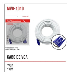 MVG-1010 CABO DE VGA VGA 10M tomate MVG-1010 CABO DE VGA VGA 10M tomate