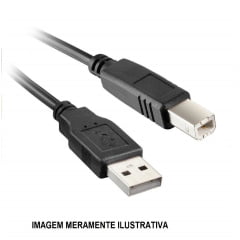 CABO USB PARA IMPRESSORA 2.0 AB/BM 1,8MTS.