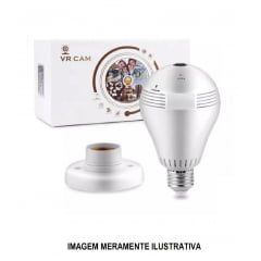 LÂMPADA DE LED 05W COM CÂMERA DE SEGURANÇA HD - V380 PRO - VR CAM