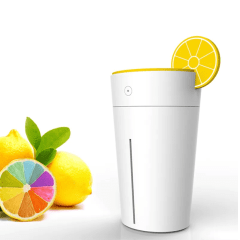 Mini Umidificador Portátil USB Copo de Limão Lemon Humidifier Silencioso e Decorativo