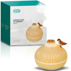 Umidificador de Ar Portátil USB com Luz LED Colorido 300ML Knup KP-UM614