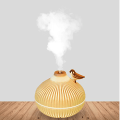 Umidificador de Ar Portátil USB com Luz LED Colorido 300ML Knup KP-UM614