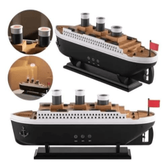 Umidificador Difusor de Ar Ultrassônico Oasis Titanic OIH-6517 Preto Bivolt 127/220V