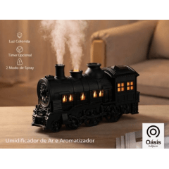 Umidificador Difusor de Ar Ultrassônico Oasis Titanic OIH-6518 Preto Bivolt 127/220V