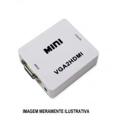 CONVERSOR ADAPTADOR VGA PARA HDMI COM ÁUDIO - VGA X HDMI