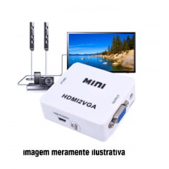 MINI ADAPTADOR CONVERSOR HDMI2VGA - HDMI X VGA QUALIDADE