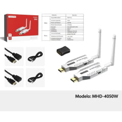 Transmissor HDMI Sem Fio 4K 50m Tomate MHD-4050W Wireless