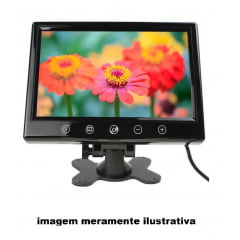 MONITOR LCD COLORIDO 9 POLEGADAS ÓTIMA P/ DVD E CÂMERAS CFTV