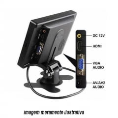 MONITOR 7 POLEGADAS MONITOR COM HDMI/VGA/RCA/AV