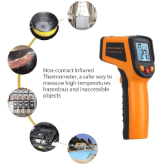 Termômetro Digital Infravermelho com Mira Laser Exbom DT-8380